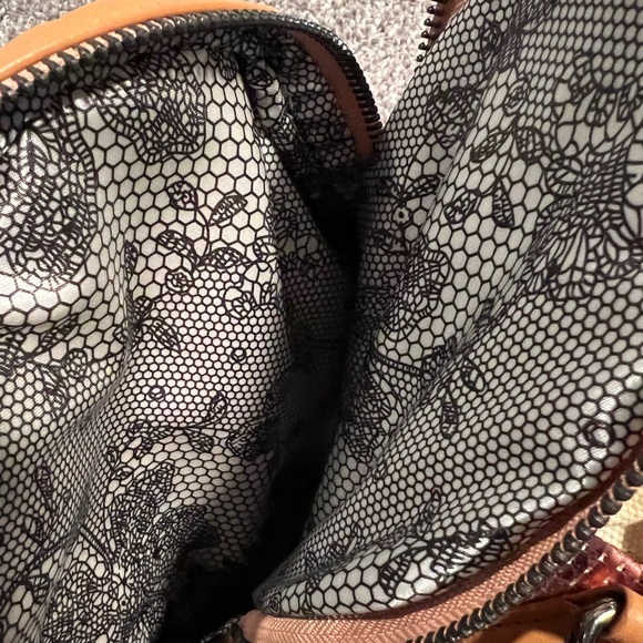 Betsey Johnson Purse with Canvas and Blush Sequins - Picture 9 of 10